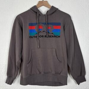 Outdoor Research OR Advocate Stripe Logo Unisex Hoodie Size Small